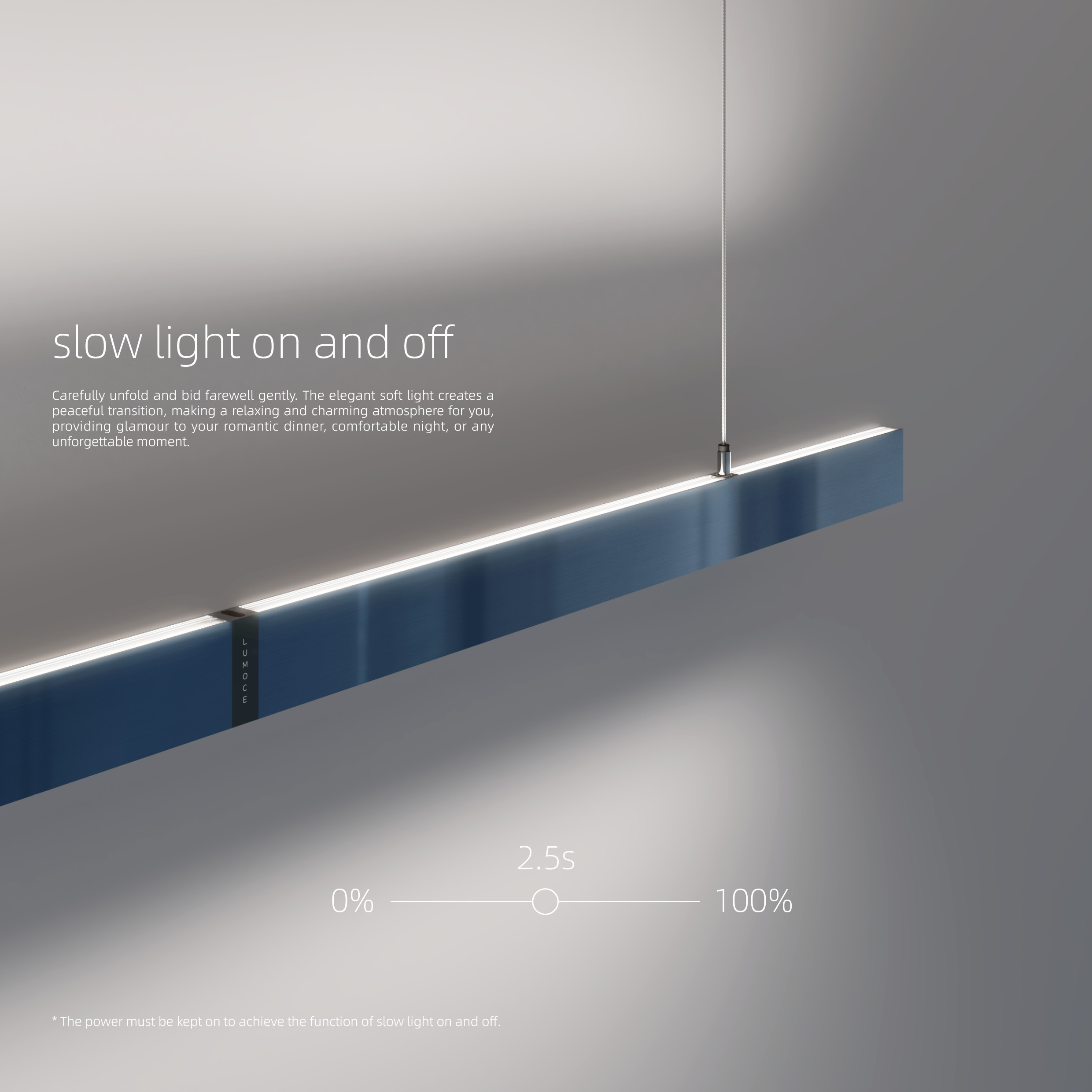 slow light on and off